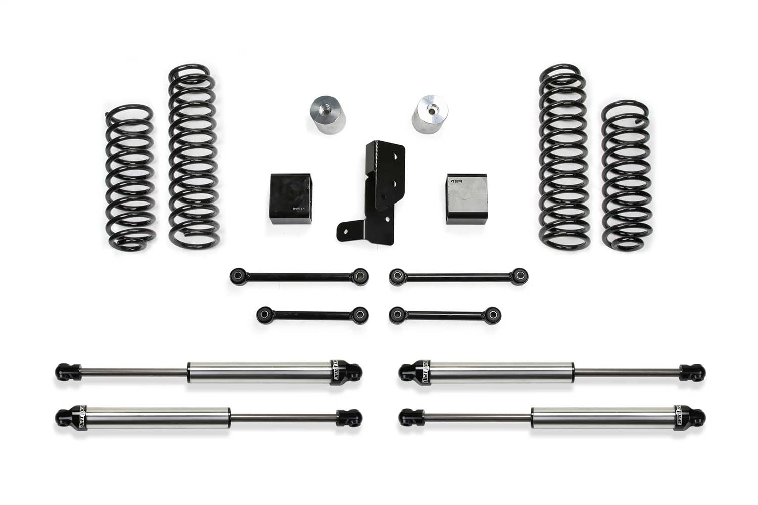 Fabtech 20-22 Jeep JL 4 Dr 4WD Diesel und 392 7,6 cm Sportsystem mit DLSS SHKS (K4205DL) von Fabtech