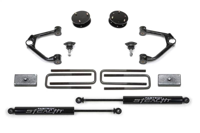 Fabtech K1126M Budget Lift System w/Shock 8,9 cm Lift inkl. Stealth Shocks Budget Lift System w/Shock von Fabtech