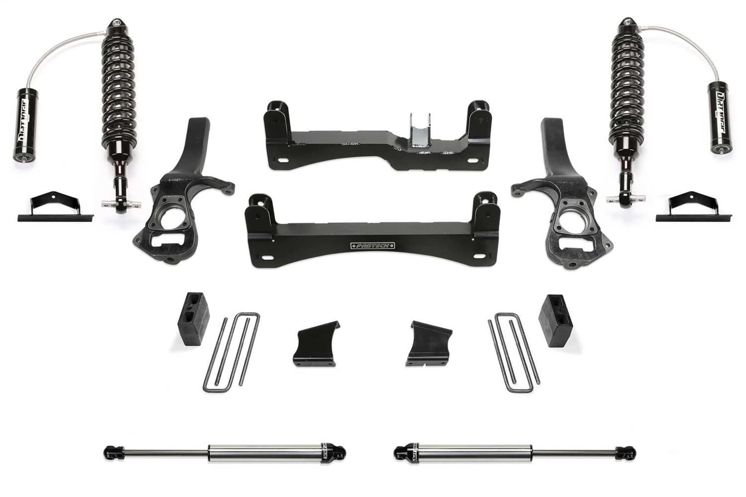 Fabtech K1151DL Performance Lift System w/Shocks 15,2 cm Lift w/Front Dirt Logic 2.5 Resi Gewindefahrwerke hinten Dirt Logic 2.25 Shocks Performance Lift System w/Shocks von Fabtech