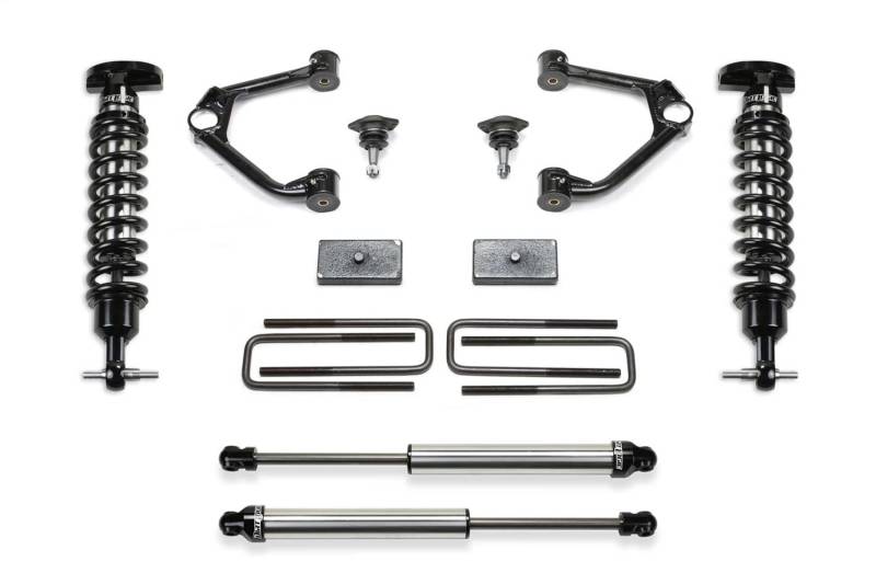 Fabtech K1165DL Kugelgelenk UCA Lift System w/Shocks 7,6 cm Lift w/Front Dirt Logic 2.5 Gewindefahrwerk und Hintere Dirt Logic 2.25 Shocks Kugelgelenk UCA Lift System w/Shocks von Fabtech