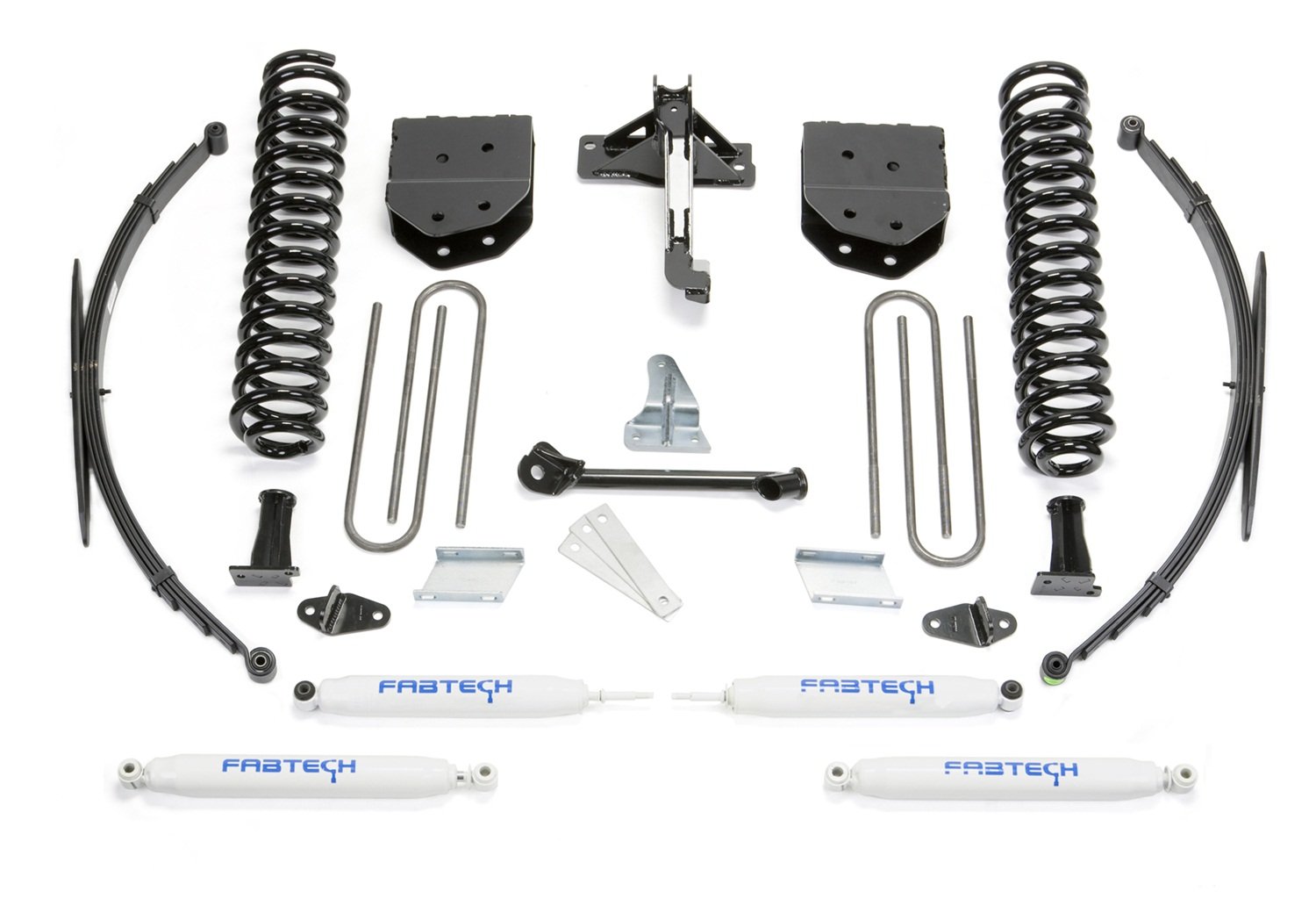 Fabtech K2127 Basic Lift System w/Shocks w/Performance Shocks 20,3 cm Lift Basic Lift System w/Shocks von Fabtech