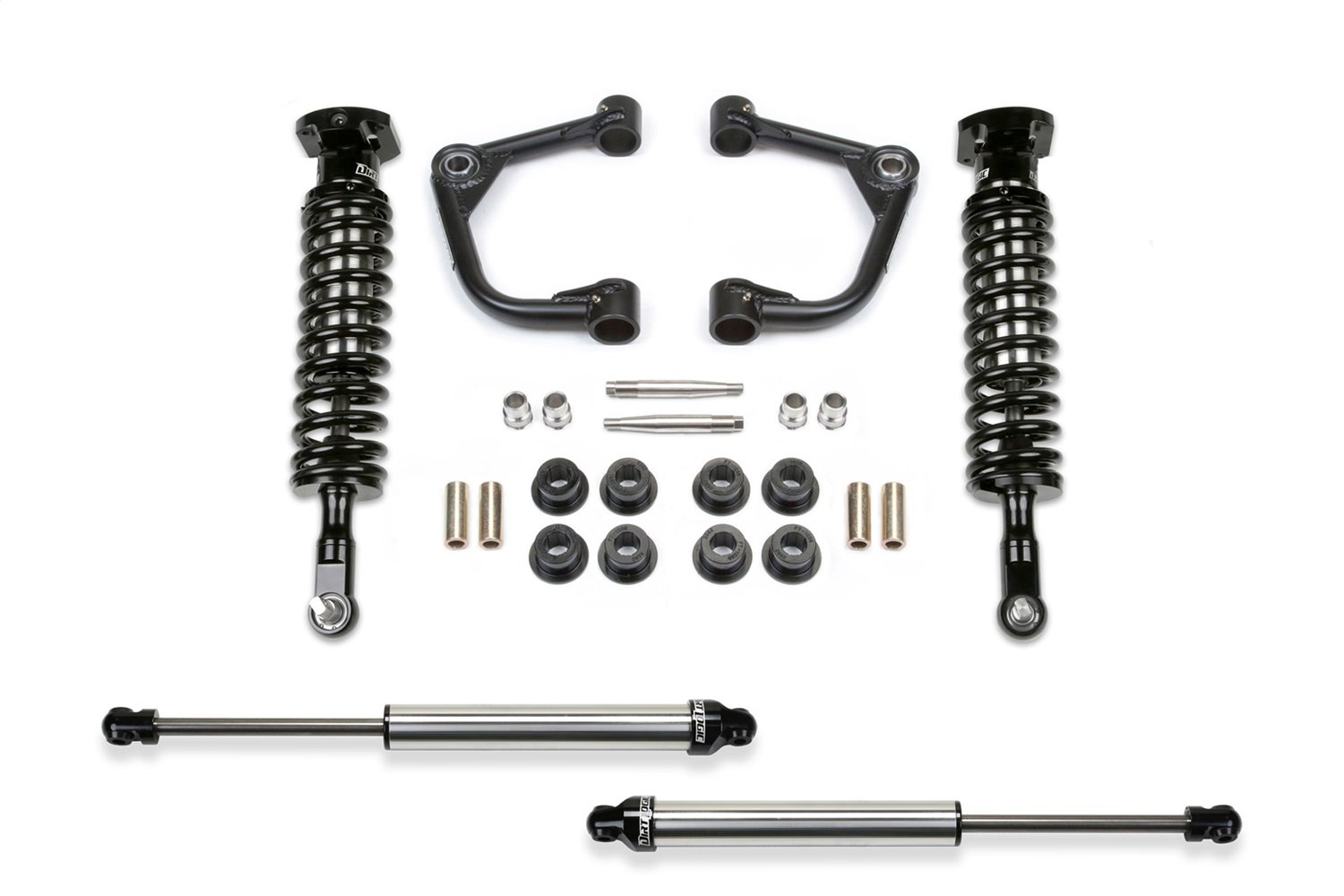 Fabtech K2245DL Uniball Querlenker Lift System w/DLSS Shocks 5.1 cm Lift inkl. Obere Querlenker vorne Dirt Logic 2.5 Gewindefahrwerke Uniball Querlenker Lift System von Fabtech