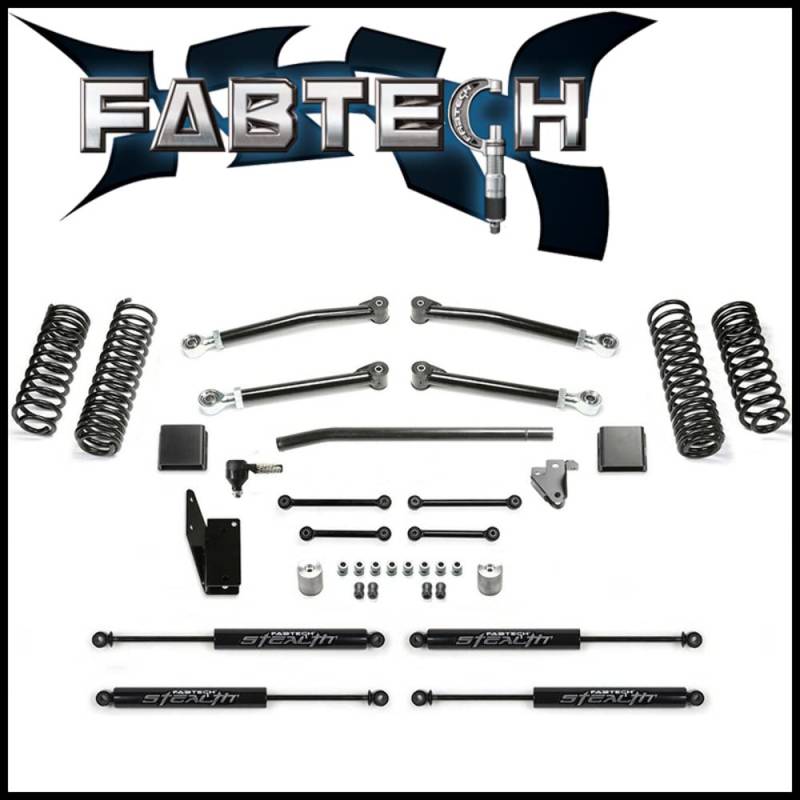 Fabtech K4167M Trail Lift System 7,6 cm Lift w/Stealth für PN [FTS24245/FTS24246/FTS24247/FTS24210/FTS6349/FTS6333] Trail Lift System von Fabtech