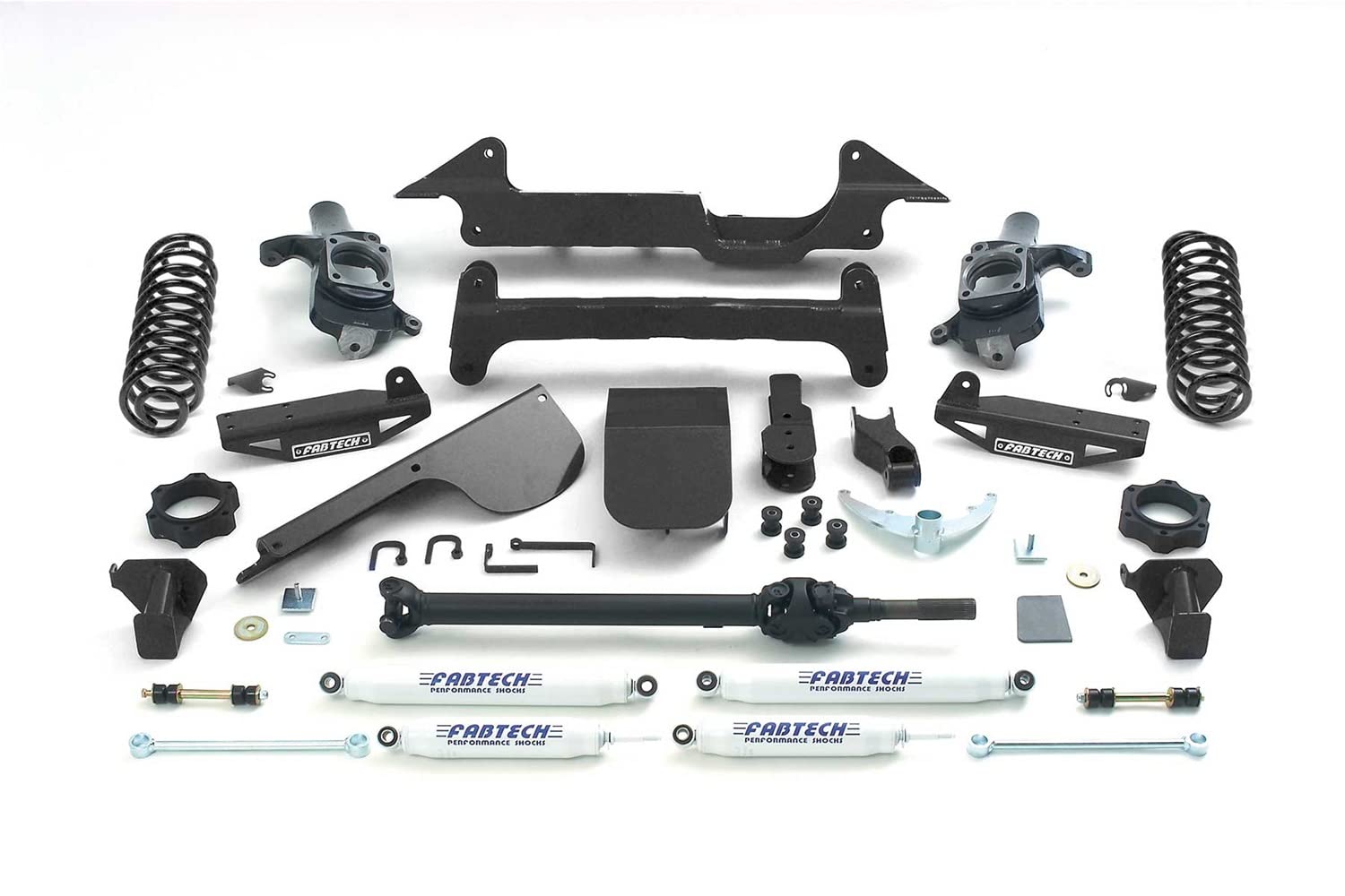 Fabtech K5000 Performance Lift System w/Shocks w/Performance Shocks 15,2 cm Lift w/Coil Springs Performance Lift System w/Shocks von Fabtech