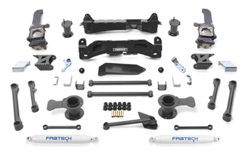 Fabtech K7006 Basic Lift System w/Shocks w/Performance Shocks 15,2 cm Lift Basic Lift System w/Shocks von Fabtech