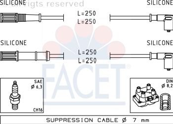 Facet 4.7170 Zⁿndleitungssatz von Facet