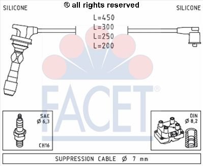 Facet 4.7255 Zⁿndleitungssatz von Facet