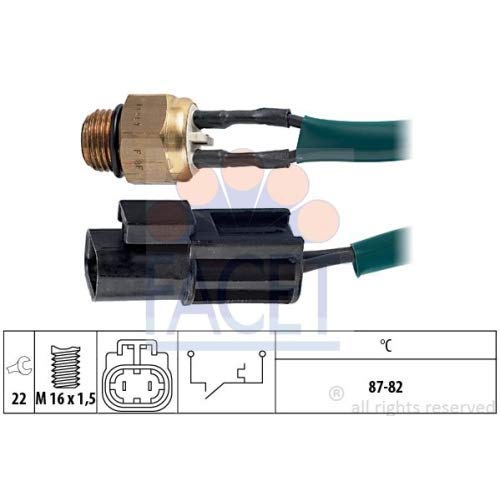 Facet 7.5112 Temperaturschalter, Kⁿhlerlⁿfter von Facet