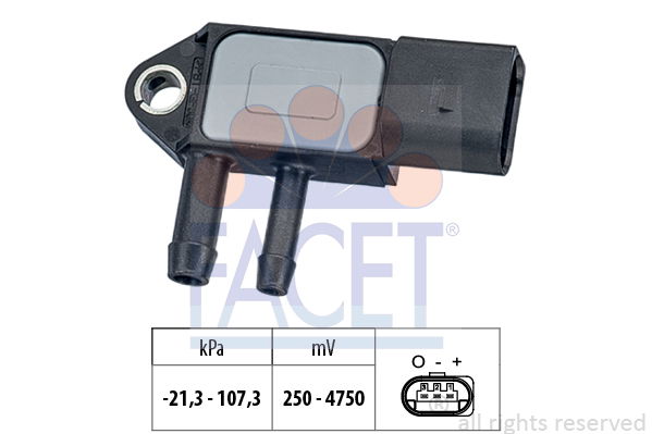 Sensor, Abgasdruck Facet 10.3265 von Facet