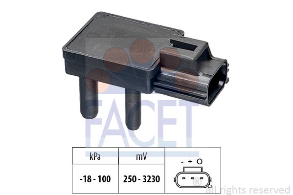 Sensor, Abgasdruck Facet 10.3332 von Facet