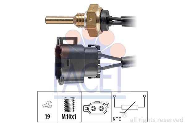 Sensor, Kühlmitteltemperatur Facet 7.3110 von Facet