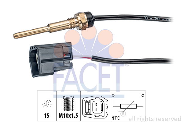 Sensor, Kühlmitteltemperatur Facet 7.3289 von Facet