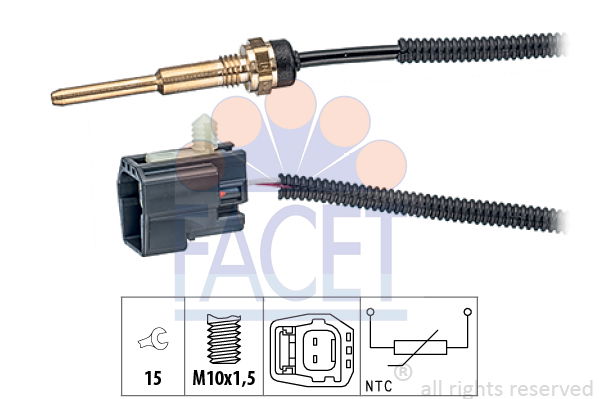 Sensor, Kühlmitteltemperatur Facet 7.3331 von Facet