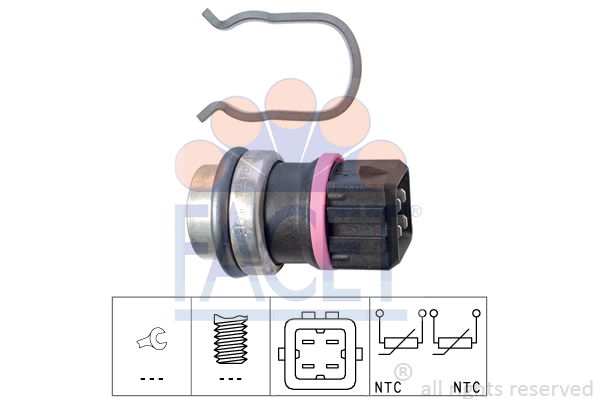 Sensor, Kühlmitteltemperatur Facet 7.3353 von Facet