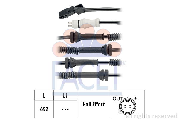 Sensor, Raddrehzahl Facet 21.0149 von Facet