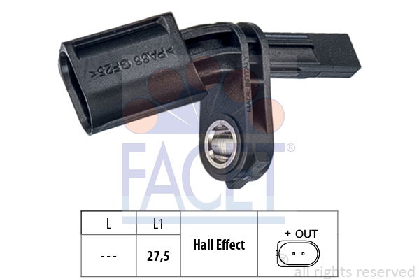 Sensor, Raddrehzahl Facet 21.0173 von Facet