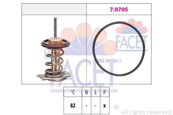 Thermostat, Kühlmittel Facet 7.7951 von Facet