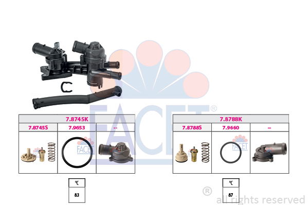 Thermostat, Kühlmittel Facet 7.7956KK von Facet