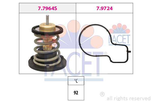 Thermostat, Kühlmittel Facet 7.7964 von Facet