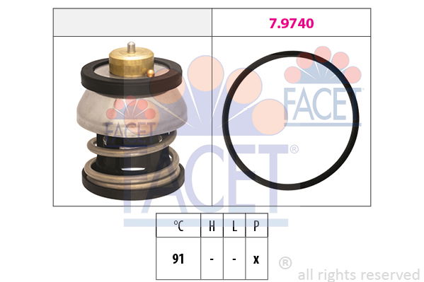 Thermostat, Kühlmittel Facet 7.7977 von Facet