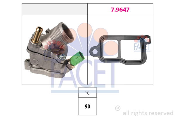 Thermostat, Kühlmittel Facet 7.8732 von Facet