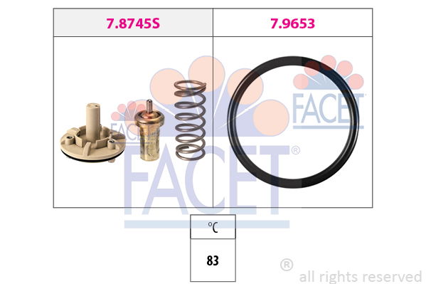 Thermostat, Kühlmittel Facet 7.8745 von Facet