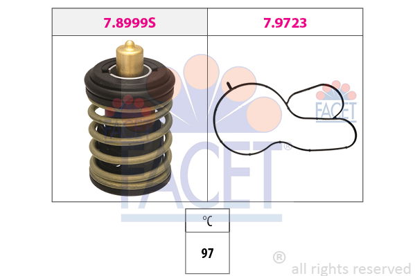 Thermostat, Kühlmittel Facet 7.8999 von Facet