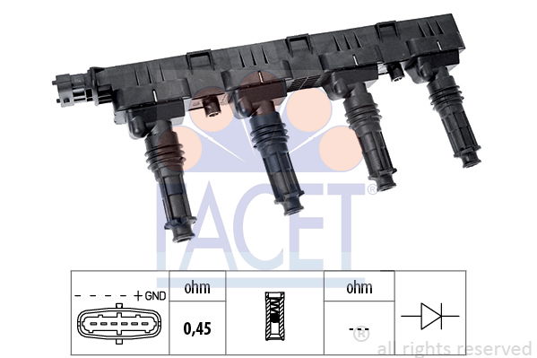 Zündspule Facet 9.6300 von Facet