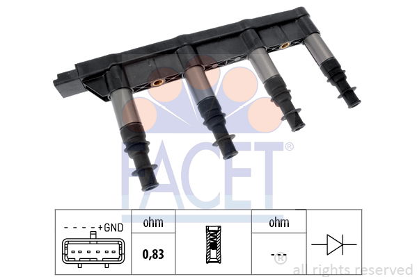 Zündspule Facet 9.6383 von Facet