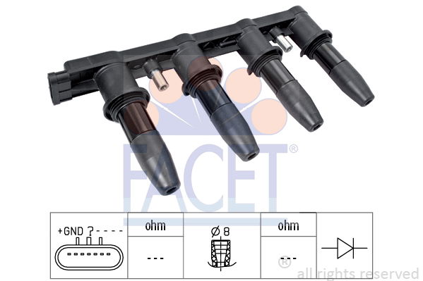 Zündspule Facet 9.6445 von Facet