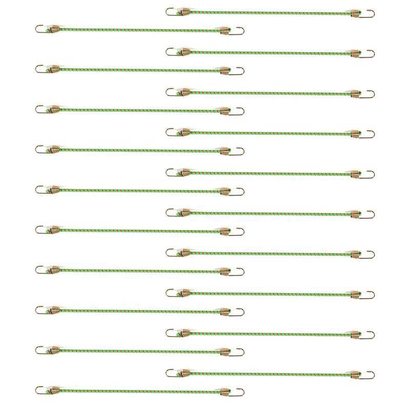 20-teiliges Elastisches Bungee Gurt Set Zur Gepäcksicherung Camping Gepäckgurt Elastisches Gepäckband Bungee Seil Mit Haken von FackLOxc