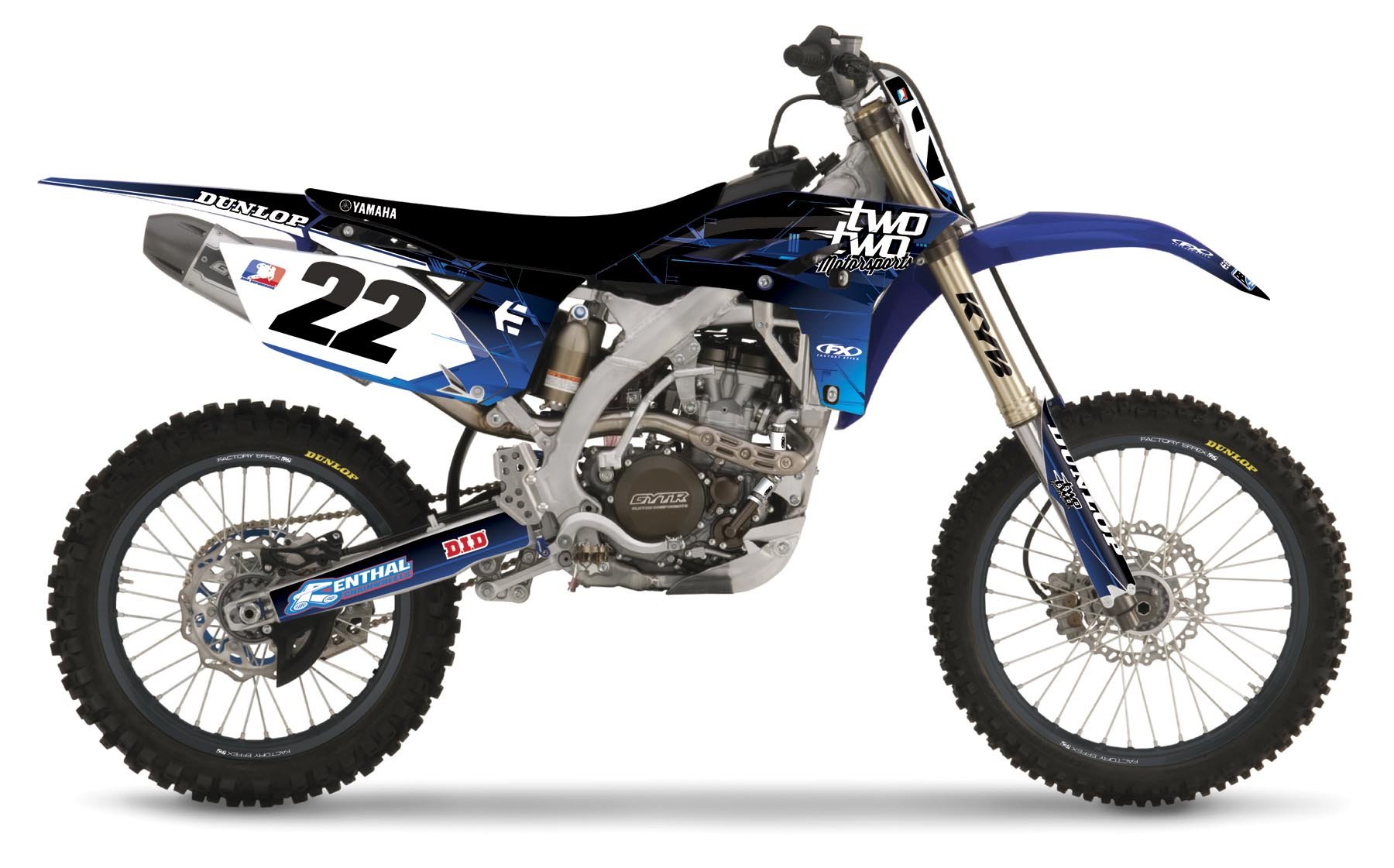 Factory Effex 16-02252 Two Shroud/Trim/Lower Fork Kit für Yamaha YZ125/YZ250 von Factory Effex