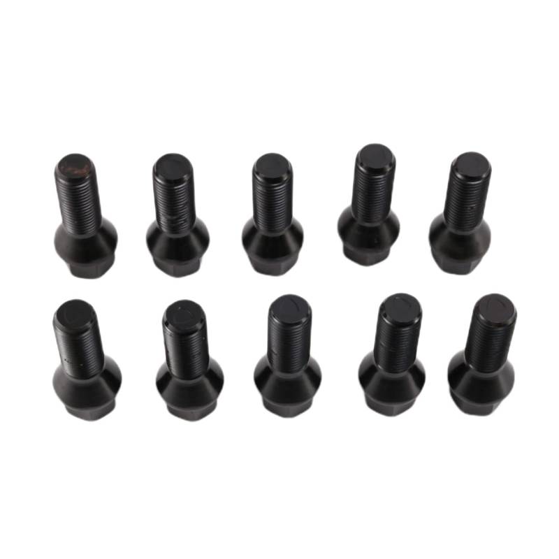 Faeymth 10PCS Rad Schwarz Radmutter 36136781152 für X3 E83 7Er E65 E6 von Faeymth