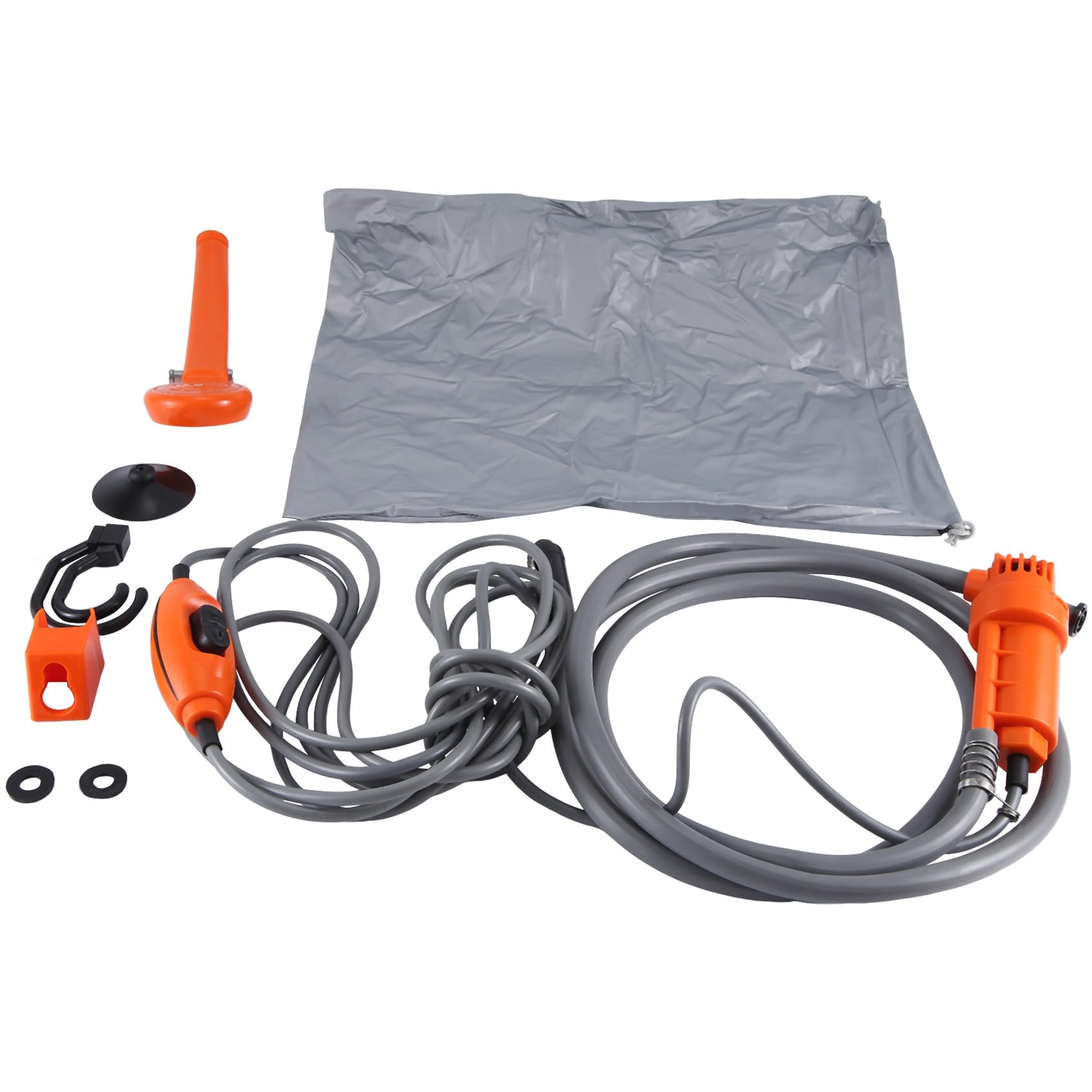 Faeymth 12V Autodusche Universal Autowaschmaschine Autodusche Reinigungswerkzeuge Orange von Faeymth