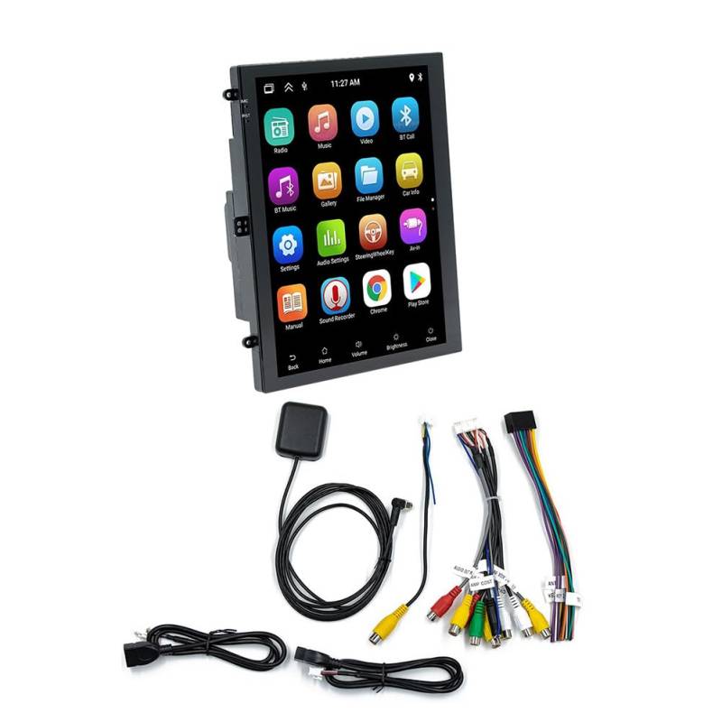 Faeymth 9,7-Auto-Vertikalnavigationsbildschirm Drahtloses CarPlay- und Android-Kit Tragbares Automatisches Multimedia-Player-Set für das Auto, Kit 2+32G von Faeymth