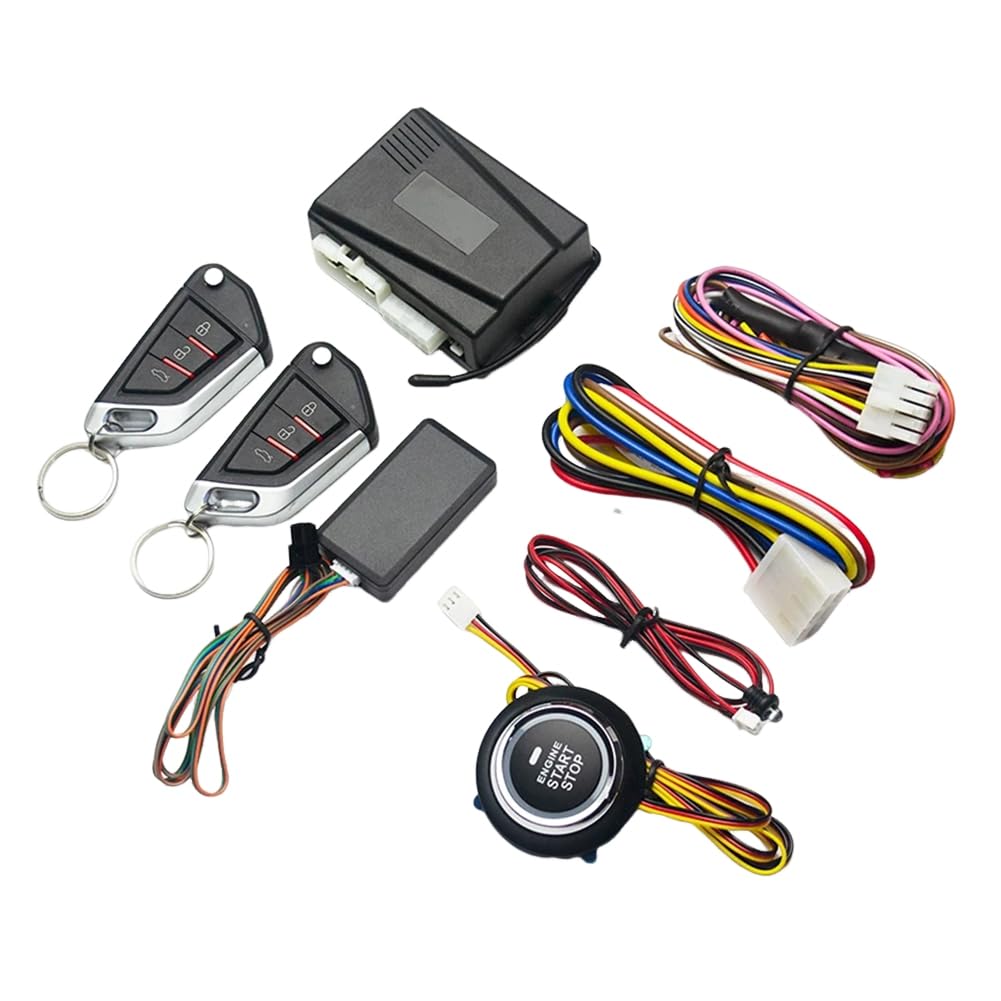 Faeymth Handy-Fernbedienung zum Starten des Autos, Autostart des Motors, 1-Knopf-Start-Stopp-System, Automatische Motorstartsperre, Einfache Installation, Einfache Bedienung von Faeymth