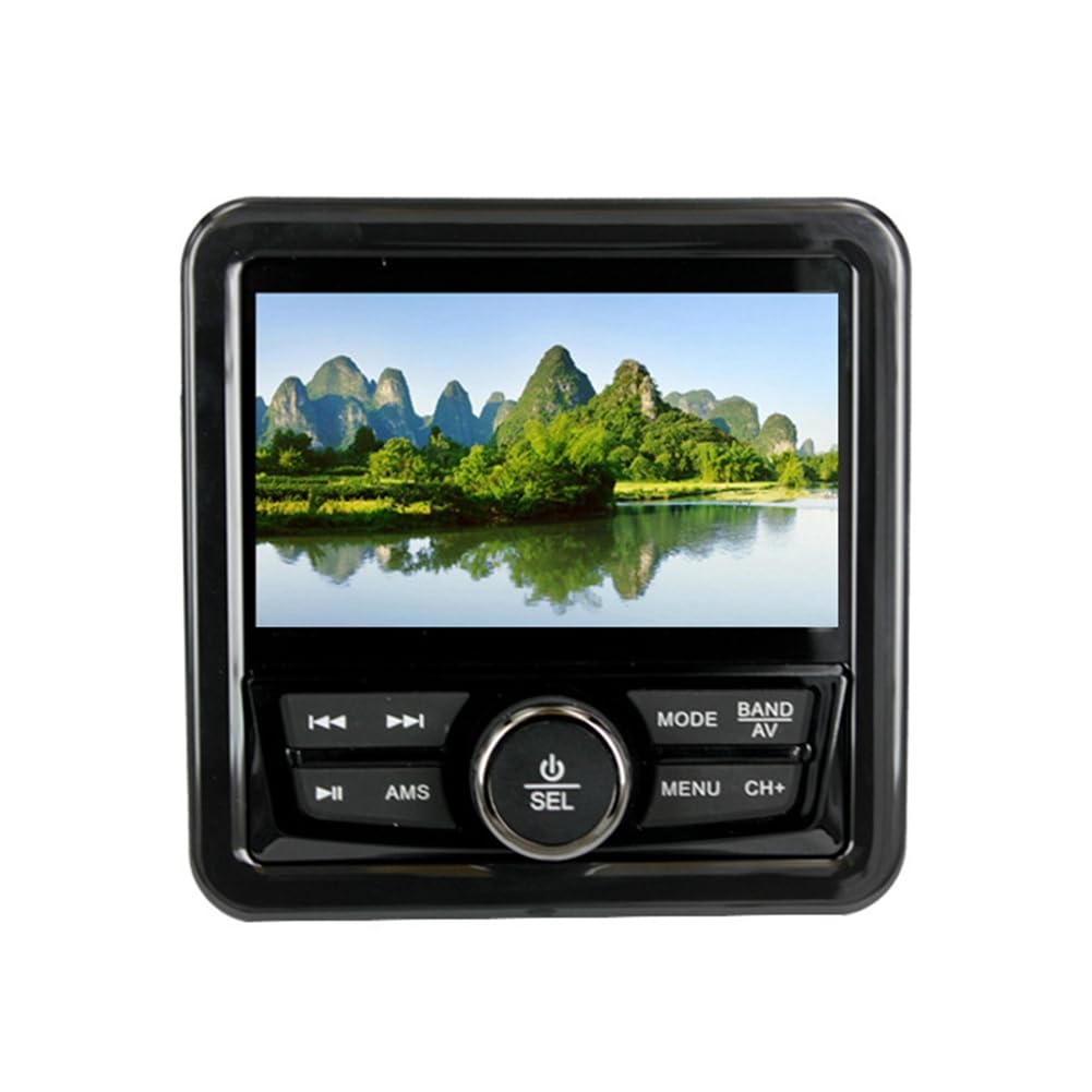 Faeymth Marine Radio Boot Stereo Bluetooth FM AM Digital Media Audio Player Wasserdicht für Yacht ATV UTV Golfwagen Motorrad Zubehör von Faeymth