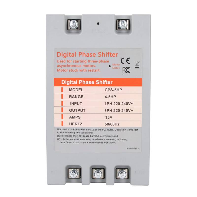 Einphasen-zu-3-Phasen-Konverter mit 5 PS, Digitaler Phasenkonverter für die Leistungsumwandlung von Motorgeräten für Garagenwerkzeuge und Holzbearbeitungsmaschinen von Fafeicy