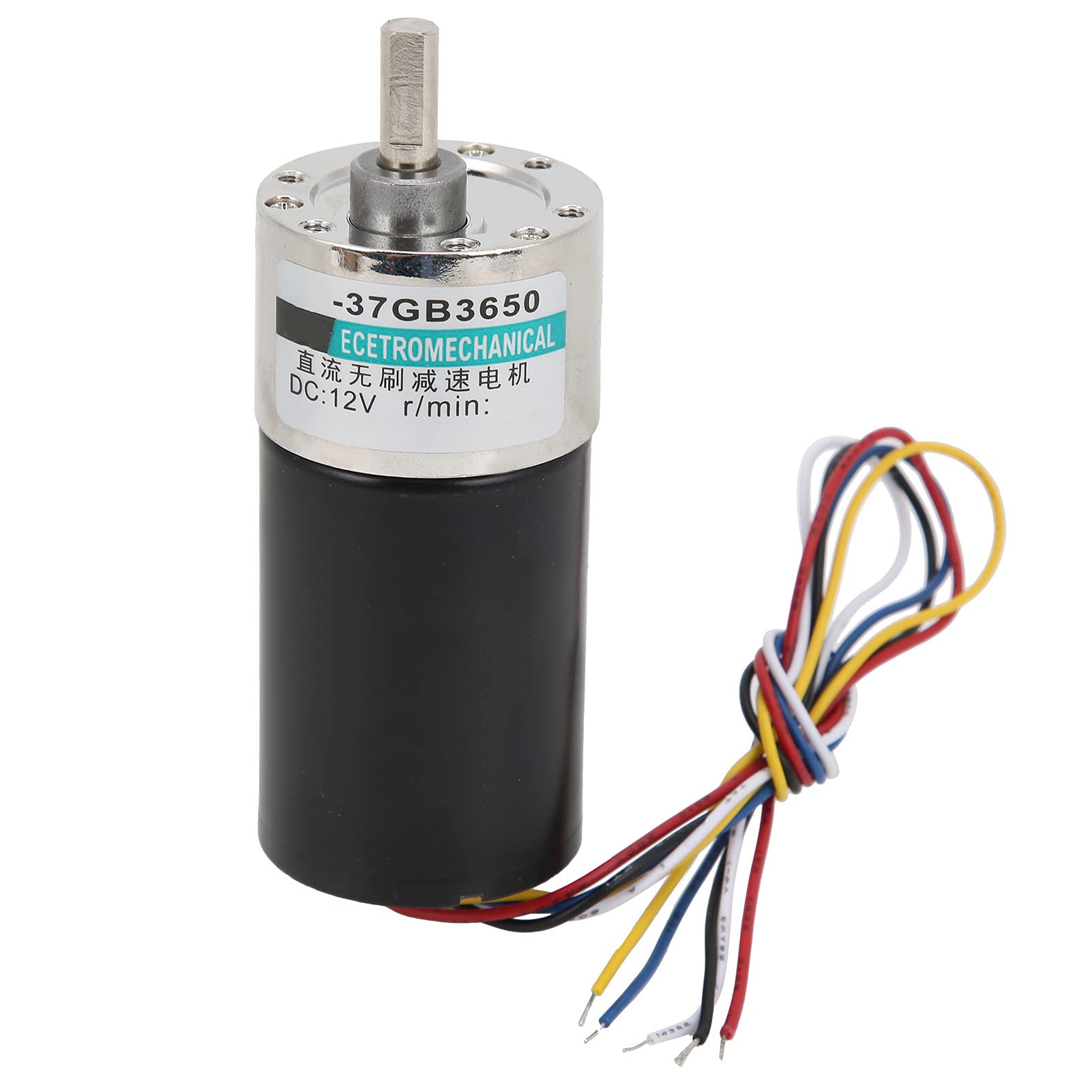 Fafeicy Bürstenloser DC12V Motor, Mikro-Untersetzungsgetriebemotor für Hochpräzise Maschinen, CNC-Maschine XD-37GB3650(200 U/min/min), Getriebemotor von Fafeicy