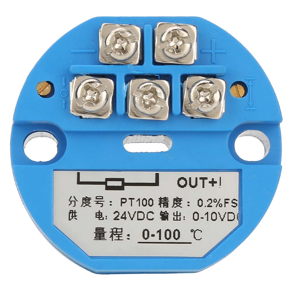 Fafeicy PT100-50~400 Grad 0-10V Messumformer, SBWZ Temperaturtransmitter, DC24V Ausgang, 0,2% Genauigkeit und Potentiometer Einstellmodus von Fafeicy