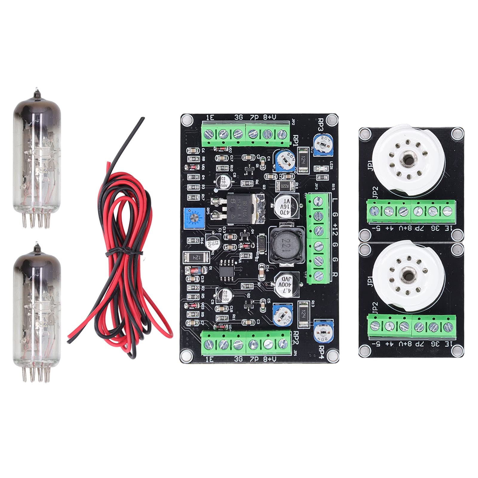 Fafeicy Vakuumröhren-Anzeigemodul-Kit, 6e2 Dual Channel Level Indicator Driver DC12V 1a Set Kit für Heimwerker von Fafeicy