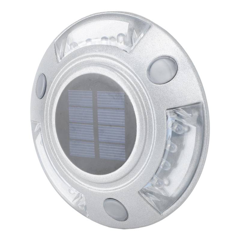 Solar-Dock-Licht, Praktische Solar-Deck-Lichter, Auffahrt-Dock-Lichter, 12 LEDs, IP68, Wasserdicht, Warn-Stufenlichter für den Außenbereich, für Gehwege, Wegelichter (Rotlicht) von Fafeicy