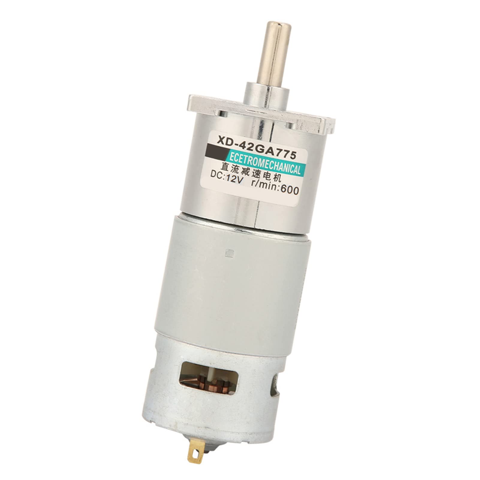 XD-42GA775 MICRO DC-Zahnradmotor, Hochtorsions-Metall-Zahnradmotor mit Glattem Zahnrad Reine Kupferdrahtspule für die Büroautomatisierung, Heimautomatisierung (600RPM 12V) von Fafeicy