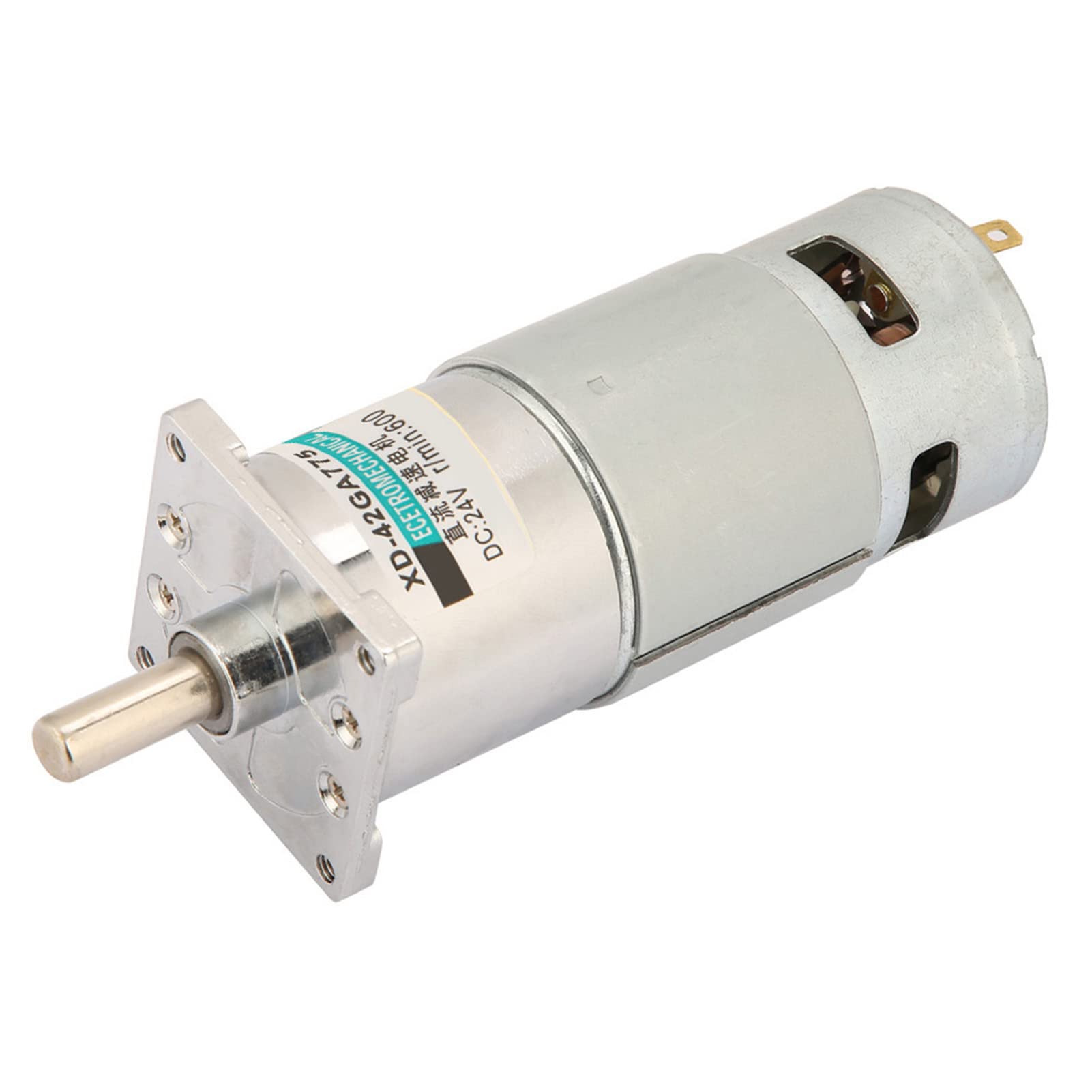 XD-42GA775 MICRO DC-Zahnradmotor, Hochtorsions-Metall-Zahnradmotor mit Glattem Zahnrad Reine Kupferdrahtspule für die Büroautomatisierung, Heimautomatisierung (600RPM 24V) von Fafeicy