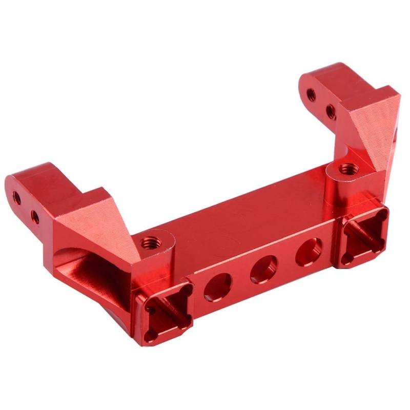 Aluminiumlegierung Hinterer Stoßstangenhalterung für 4 RC Crawler Car, CNC, Bearbeitet mit Einer Anodisierungsbehandlung, (F8237R rot) von Fafeims