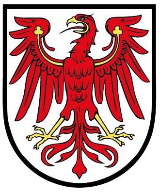 Autoaufkleber Sticker Brandenburg Schild Kontur Fahne Aufkleber von FahnenMax