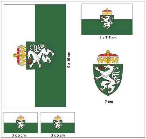 Aufkleber Set Österreich - Steiermark Fahne Flagge von FahnenMax