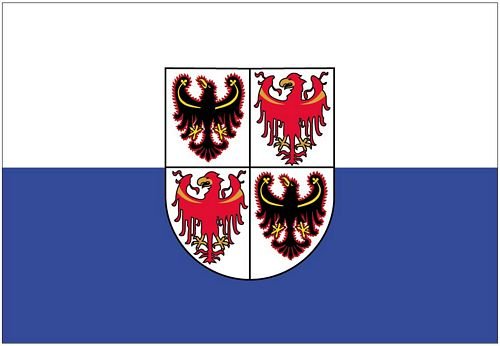 Autoaufkleber Sticker Fahne Italien - Trentino Südtirol Flagge Aufkleber von FahnenMax