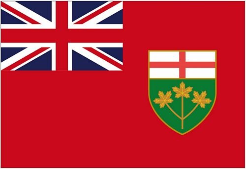 Autoaufkleber Sticker Fahne Kanada - Ontario Flagge Aufkleber von FahnenMax