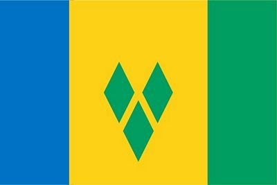 Autoaufkleber Sticker Fahne St. Vincent Flagge Aufkleber von FahnenMax